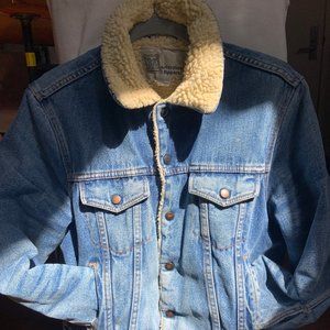 sherpa lined jean jacket